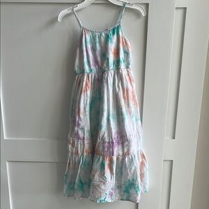 Cat and Jack Colorful Maxi Tie-Dye Kids Dress size 6